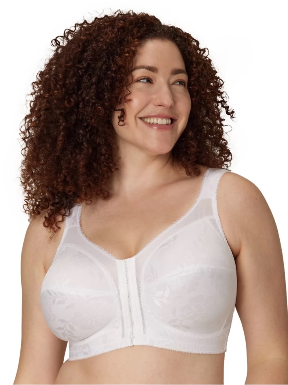Playtex 18 Hour Front-Closure Flex Back Wireless Bra 4695 NEW White 40C